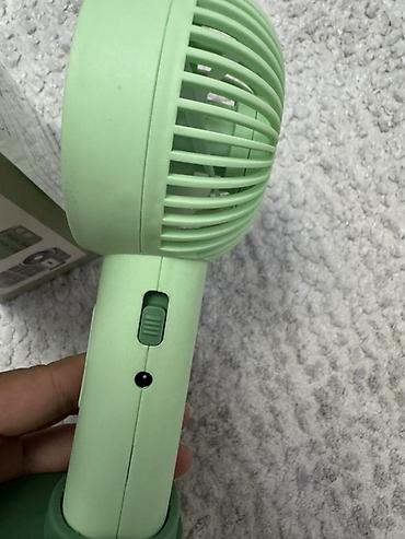 мини винтеляторы: Портативный ручной вентилятор Mini Fan (зеленый) - Компактный — 1
