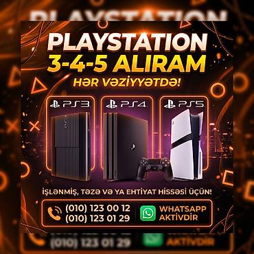 PlayStation konsollarının alışı xidmətı. Aşağıdakı modellər qəbul