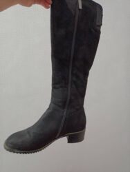 Сапоги: Сапоги Деми Женские, замша Утеплённые, лёгкие Удобные, с красивыми — 3