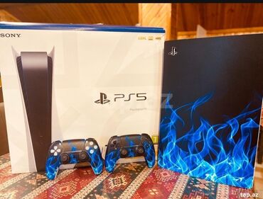 PS5 (Sony PlayStation 5): Playstation 5 iki eded original pult,evde işlenib İcindeki oyunlar