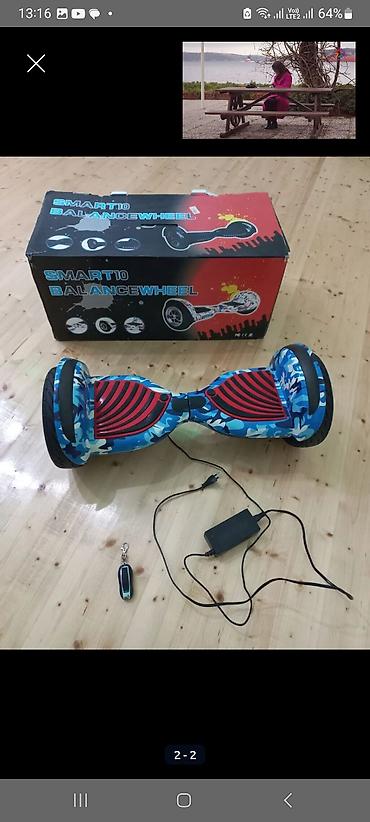 Электротранспорт: Smart10 Balance Wheel hoverboard - Rəng/naxış: mavi kamuflyaj gövdə — 3