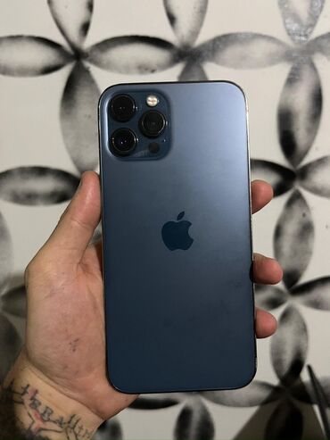 Apple iPhone: IPhone 12 Pro Max, 128 GB, Pacific Blue, Face ID