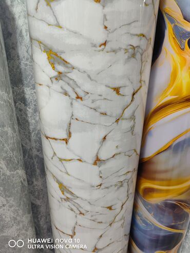 Mərmər effektli PVC panellər: Hamam ucun kafel evezi mermer paneller . Suvaqin ustunden kafelin — 11