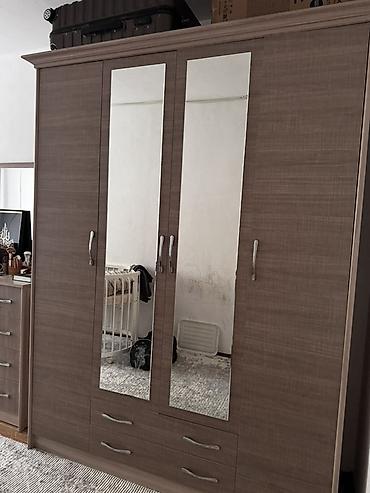 standing mirror: Спальный гарнитур: шкаф + комод с зеркалом - Материал: ЛДСП с — 3