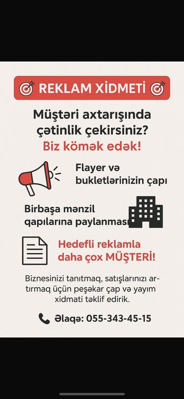 Reklam, çap: Salam hər vaxtınız xeyir
Əlaqə:055-383-45-15