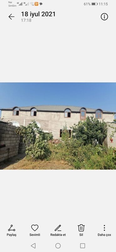 Həyət evləri və villaların satışı: Geniş iki mərtəbəli fərdi yaşayış evi - Ümumi layihə: böyük həyətyanı — 5