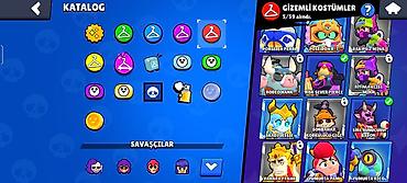 10 yas: Brawl stars hesabı satışı 10k içində 10 dənə efsanevi köstüm var — 10