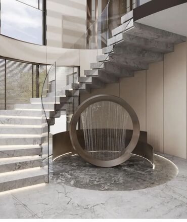 Бетонные лестницы: Бетонная лестница Для дома, Бесплатная консультация, Форма лестницы: Много-маршевая, Стиль: Лофт — 4