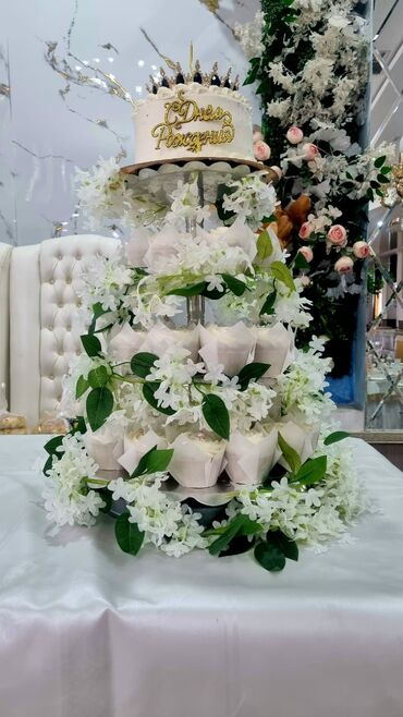 золотая жизнь гранатовый сок цена бишкек: Десерты и торты на заказ - Многоярусные композиции «торт + капкейки»