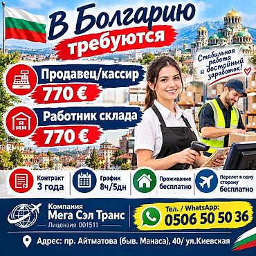 работа водитель с: Вакансии в Болгарию Открыты позиции: - Продавец/кассир — 770 € - — 1
