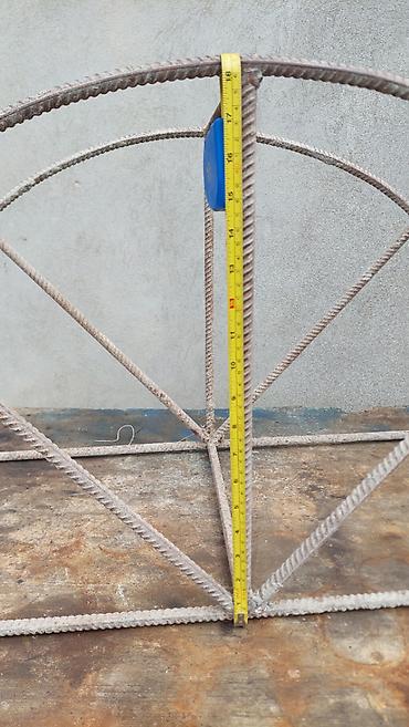 a frame ev tikintisi: Ev tikənlər üçün metal karkazı.Arko qapı pəncərələr üçün.Ölçülər — 9