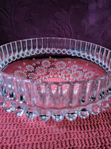 Činije: Cinija nova Walther kristal,led kristal Nemacka. 60,70te — 7