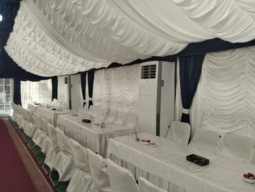 Banketlər, furşetlər: Təcili satılır - Tam örtülü, dekorativ atlas pərdə və tavanlüksü ilə — 7