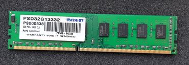 Sərt disklər (HDD): Operativ yaddaş (RAM) 2 GB, 1333 Mhz, DDR3, PC üçün, İşlənmiş