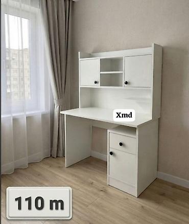 dirnaq stolu: Düz masa, Stulsuz, Polkalı, Siyirməli, MDF — 1