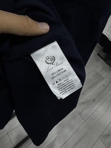 Рубашки: Мужская рубашка, M, XL, S, Loro Piana, Новый, цвет - Синий, Самовывоз — 4