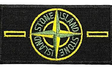 одежда для охраны: Б/у НЕ ОРИГИНАЛ Нашивка Stone Island Прямоугольная текстильная — 1
