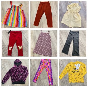 helanke 34 zenske: Bundle: Sweatshirts, Dresses, Leggings, For girls, age: 3-4 years