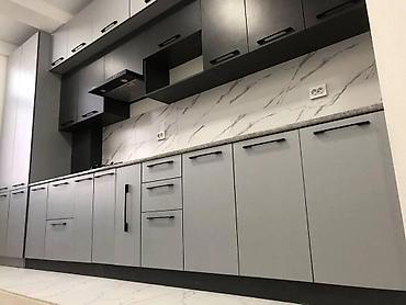 Кухонные гарнитуры: Кухонный гарнитур, Новый, цвет - Серый, ДСП, Бесплатная доставка — 10