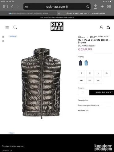 Jakne za prelazni period: Original RUCK & MAUL military jakna / sako L 100% cotton Ramena na lalafo.rs — 6 Jakne za prelazni period: Original RUCK & MAUL military jakna / sako L 100% cotton Ramena — 6