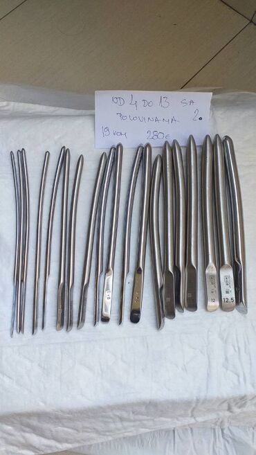 Ostali medicinski proizvodi: Hegar dilatatori Kao sa slika Cene već od 240 eura Ne odgovaram na na lalafo.rs — 7 Ostali medicinski proizvodi: Hegar dilatatori Kao sa slika Cene već od 240 eura Ne odgovaram na — 7