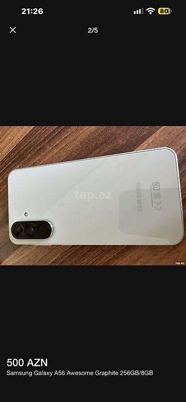 video regstrator: Samsung Galaxy A56, 256 GB — 2