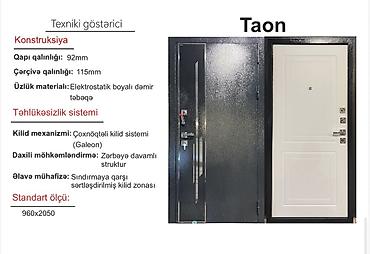 duru yag: Yeni Giriş qapısı Glazok ilə, Zəmanətli, Pulsuz çatdırılma — 2