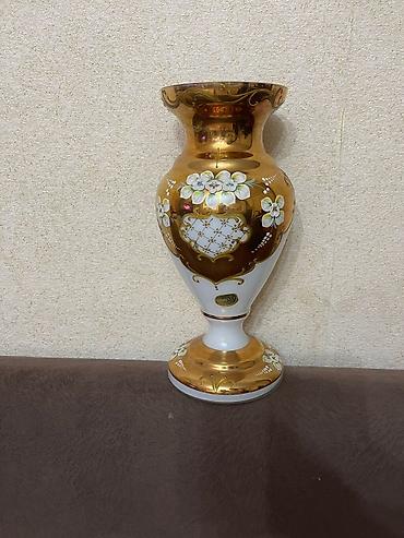 Digər dəstlər və servizlər: Bədii şüşə dekor dəsti - Material: qalın şüşə - Üstlük: parlaq qızılı — 1