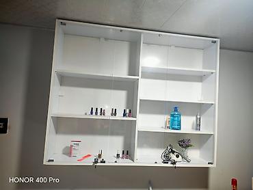ikinci el salon mallari: Iki neferlik salon guzgusi fitting manikur stole lak qoy Maga vitrinde — 1