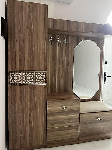 вешалка для верхней: Dəhliz üçün çoxfunksiyalı giriş dolabı və asılqan sistemi - Material — 1