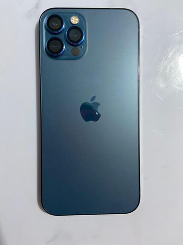 айпад м1: IPhone 12 Pro, Колдонулган, 128 ГБ, Көк, Заряддоочу түзүлүш, Коргоочу айнек, Каптама, 86 %