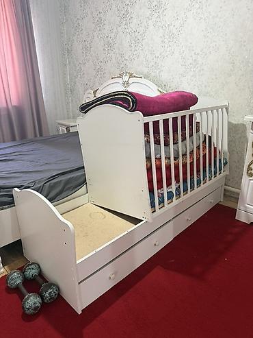 Детские кровати-трансформеры: Детская кровать-трансформер с комодом и пеленальным столиком - Цвет — 3