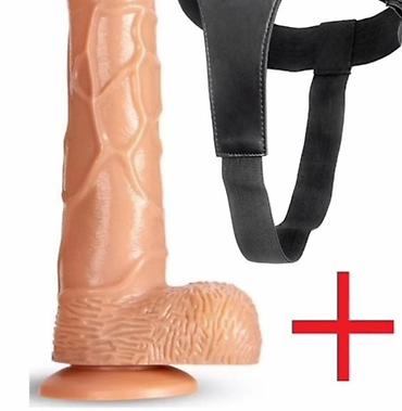 Бижутерия: Reallistik strap-on dəsti - Material: yumşaq, dəriyə uyğun — 2