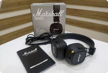 игровой ноутбук купить бишкек: Беспроводные полноразмерные наушники Marshall Major IV черного цвета