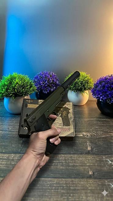 орбизный пистолет: Игрушечный пистолет AirSoft Gun K6D (модель «645») - Тип: пружинный — 1