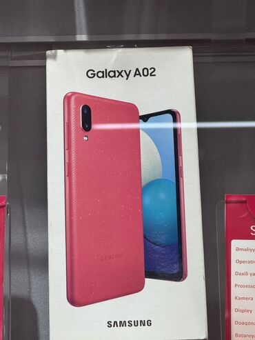 samsung 2022: Samsung A02, rəng - Qırmızı, Zəmanət