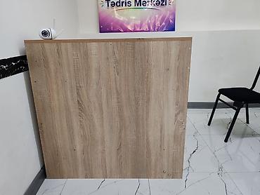 ofis kreslosi: Laminatdan hazırlanmış resepsiyon/registrasiya masası. - Təbii ağac — 1