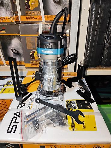 ножи на фрезу: Компактный ручной кромочный фрезер Makita BG373 - Мощность: 580 Вт - — 1