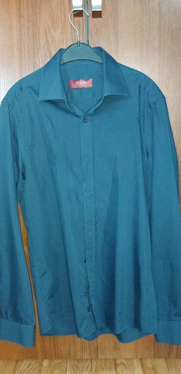 рубашка мужская: Рубашка S (EU 36), M (EU 38), цвет - Голубой