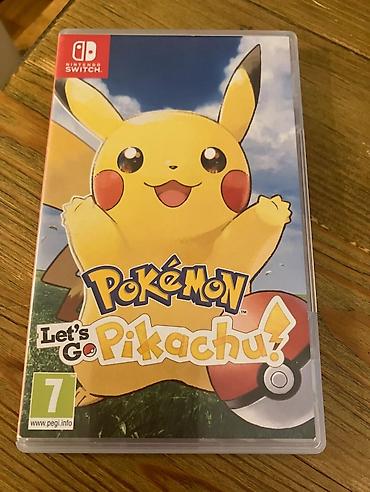 nintendo switch azerbaycan: Nintendo Switch - Pokémon Let's Go Pikachu - 1 dəfə istifadə olunub — 1