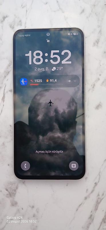 iphone xs barter: Samsung Galaxy A54 5G, 128 GB, rəng - Ağ, Barmaq izi — 8