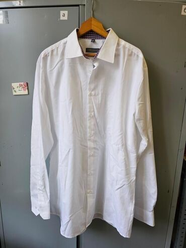 hm kosulje: Shirt Long sleeves, M (EU 50), Banana Republic, color - White, Cotton