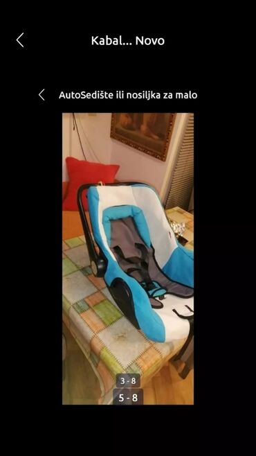 Autosedišta: Auto Sedište ili Nosiljka za dete LORELI ispravno do 13 kg univerzal — 15