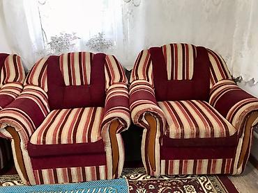 швея на мебель: Мягкий гарнитур для гостиной: диван + 3 кресла - Комплектация — 3
