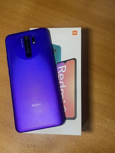 ми 9 бишкек: Xiaomi, Redmi 9, Колдонулган, 64 ГБ, түсү - Кызгылт көк, 2 SIM