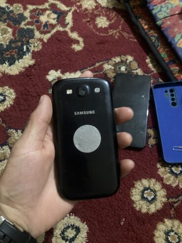 элм 327: Samsung I9300 Galaxy S3, түсү - Кара, 2 SIM