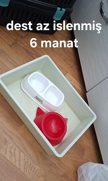 pişik daşıma: Ev heyvanları üçün aksesuarlar 1) Daşıma qabı + tualet qabı + yemək — 5