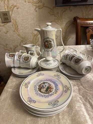 taxta ucuz: Nahar dəsti, rəng - Ağ, Farfor, Almaniya