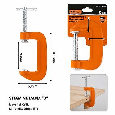 KMT G 9368153 – Metalna “G” stega - Tip: G stega za pričvršćivanje -