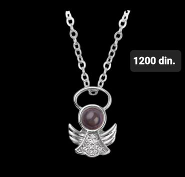 Ogrlice: Ogrlica sa priveskom, Materijal: Srebro — 10